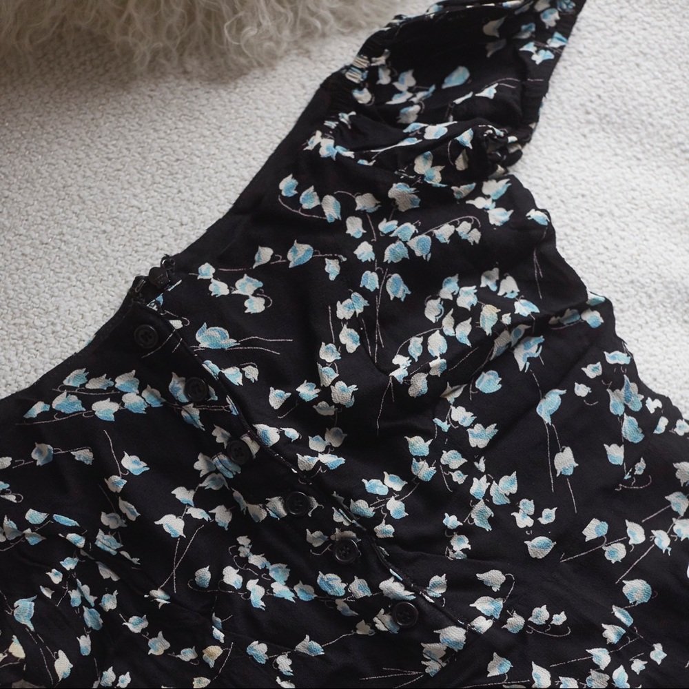 Reformation floral mini dress XXS